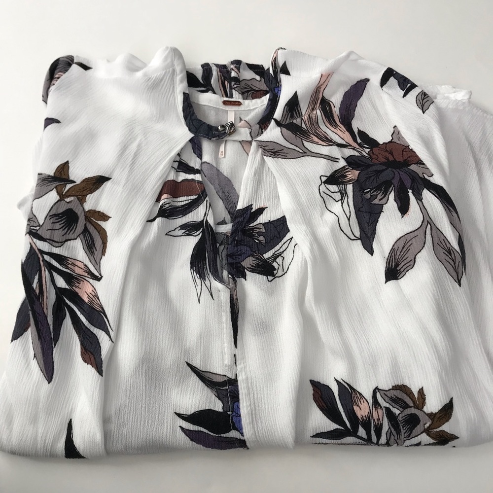 Free People Electric Orchid Print Swing Tunic - Picture 5 of 8